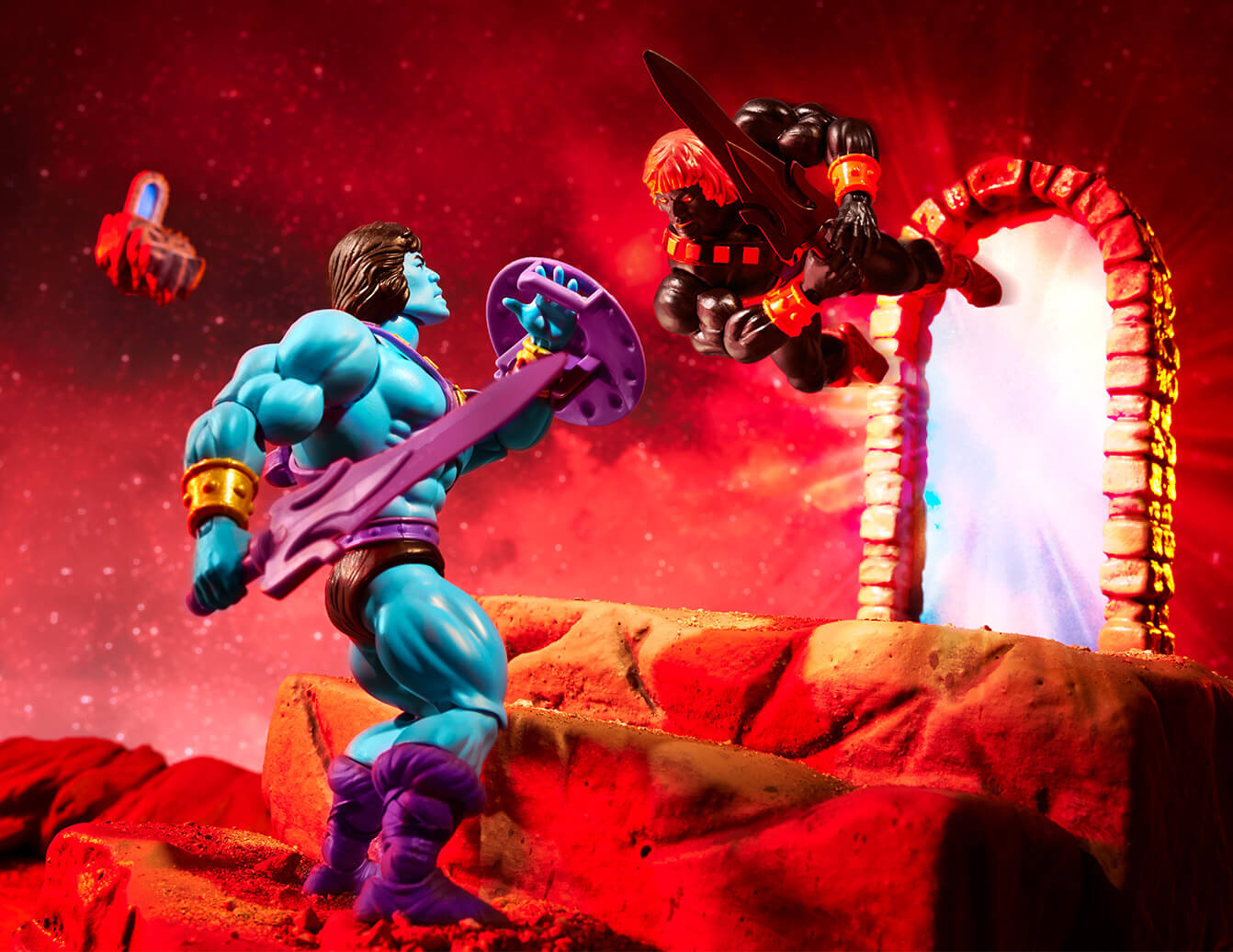 Masters of the Universe Origins He-Skeletor Figure - Mô hình hành động cao cấp Mattel Mattel - ảnh 4 - Action Figure