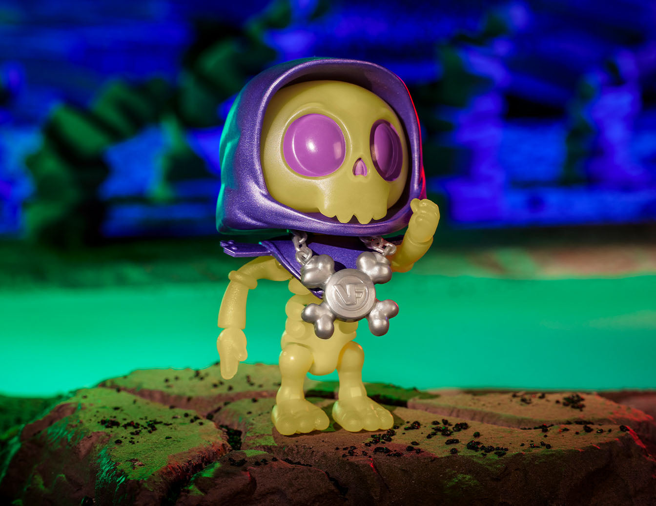 Masters of the Universe Skeletor x VeeFriends Skilled Skeleton 2-Pack - Bộ 2 Mô Hình Khớp Cử Động Mattel Creations