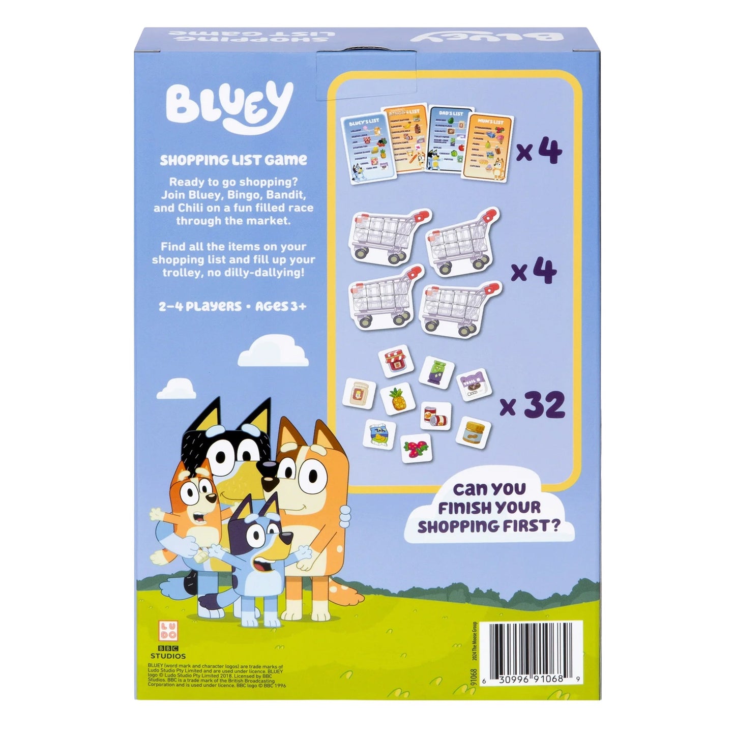 Bluey Shopping List Game