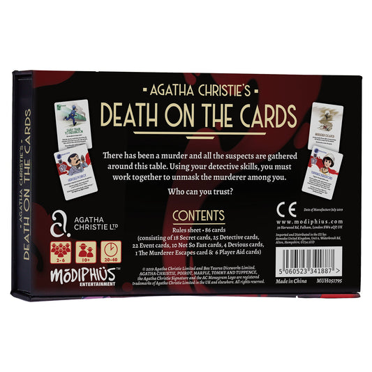 Agatha Christie: Death on the Cards Card Game - Trò chơi thẻ bài trinh thám - Modiphius Entertainment