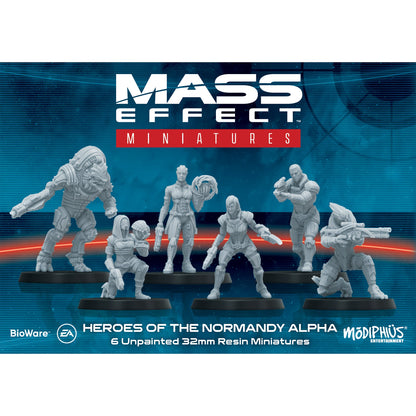 Mass Effect - Heroes of the Normandy Alpha - Resin Collectors Miniatures Set - Bộ Mô Hình Miniature Sưu Tầm Modiphius - Hình ảnh chi tiết 2