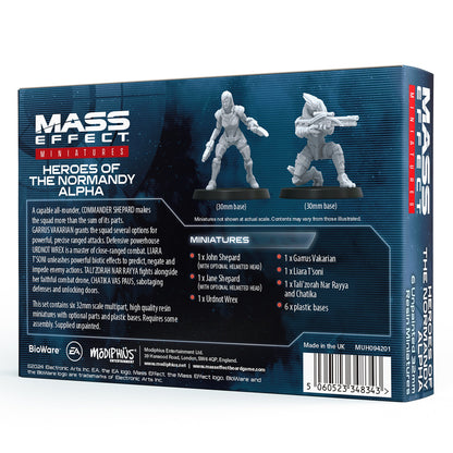 Mass Effect - Heroes of the Normandy Alpha - Resin Collectors Miniatures Set - Bộ Mô Hình Miniature Sưu Tầm Modiphius - Góc nhìn khác 3