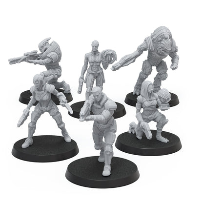 Mass Effect - Heroes of the Normandy Alpha - Resin Collectors Miniatures Set - Bộ Mô Hình Miniature Sưu Tầm Modiphius - Hình ảnh bổ sung 4
