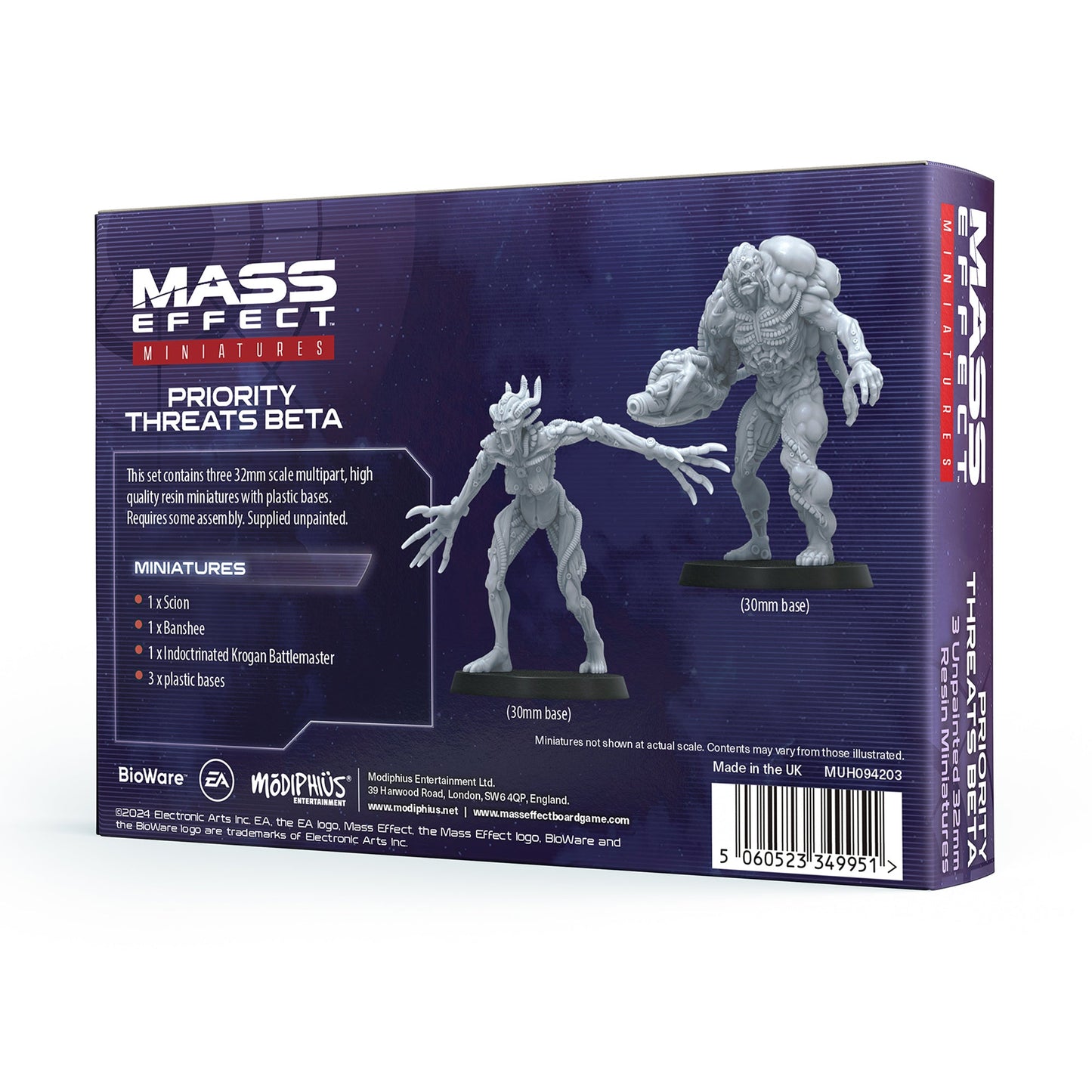 Mass Effect - Priority Threats Beta - Resin Collectors Miniatures Set - Bộ Mô Hình Thu Nhỏ Resin - Modiphius Entertainment - Góc nhìn khác 3