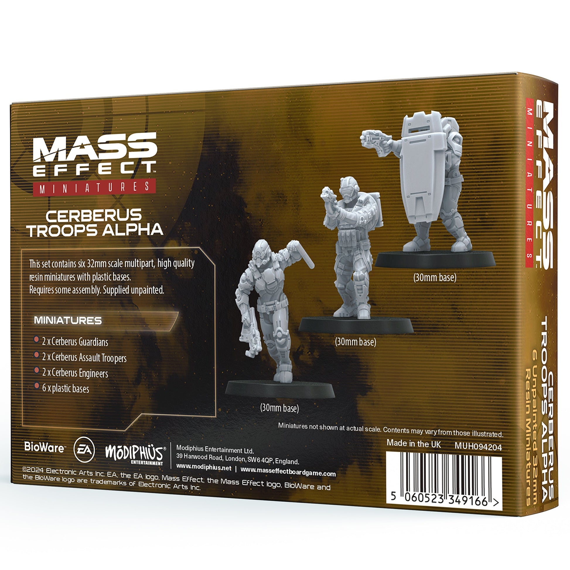 Mass Effect - Cerberus Forces Alpha - Resin Collectors Miniatures Set - Bộ Mô Hình Sưu Tầm 32mm - Modiphius Entertainment - Góc nhìn khác 3