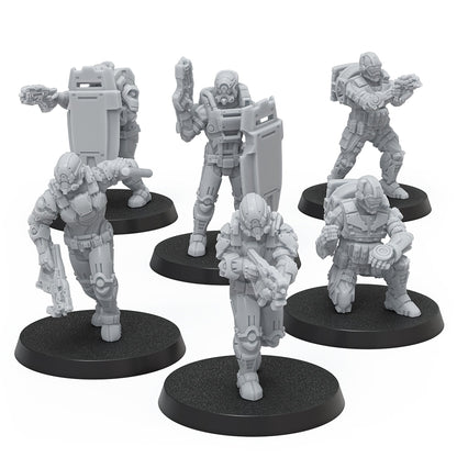 Mass Effect - Cerberus Forces Alpha - Resin Collectors Miniatures Set - Bộ Mô Hình Sưu Tầm 32mm - Modiphius Entertainment - Hình ảnh bổ sung 4