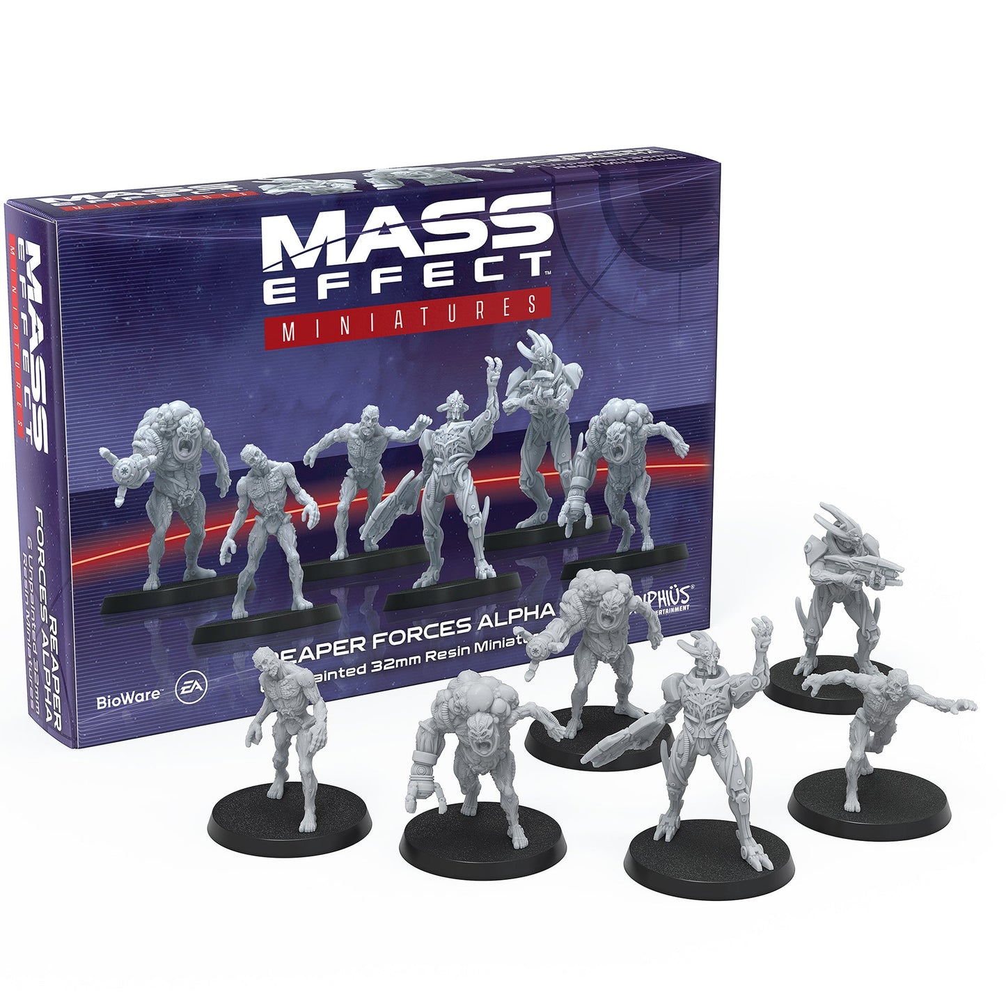 Mass Effect - Reaper Forces Alpha - Resin Collectors Miniatures Set - Bộ Mô Hình Resin Sưu Tầm - Modiphius Entertainment - Hình ảnh sản phẩm