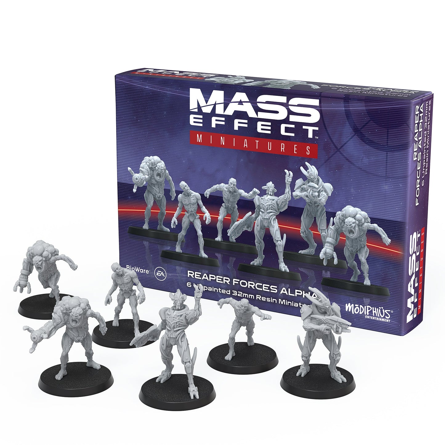 Mass Effect - Reaper Forces Alpha - Resin Collectors Miniatures Set - Bộ Mô Hình Resin Sưu Tầm - Modiphius Entertainment - Hình ảnh chi tiết 2