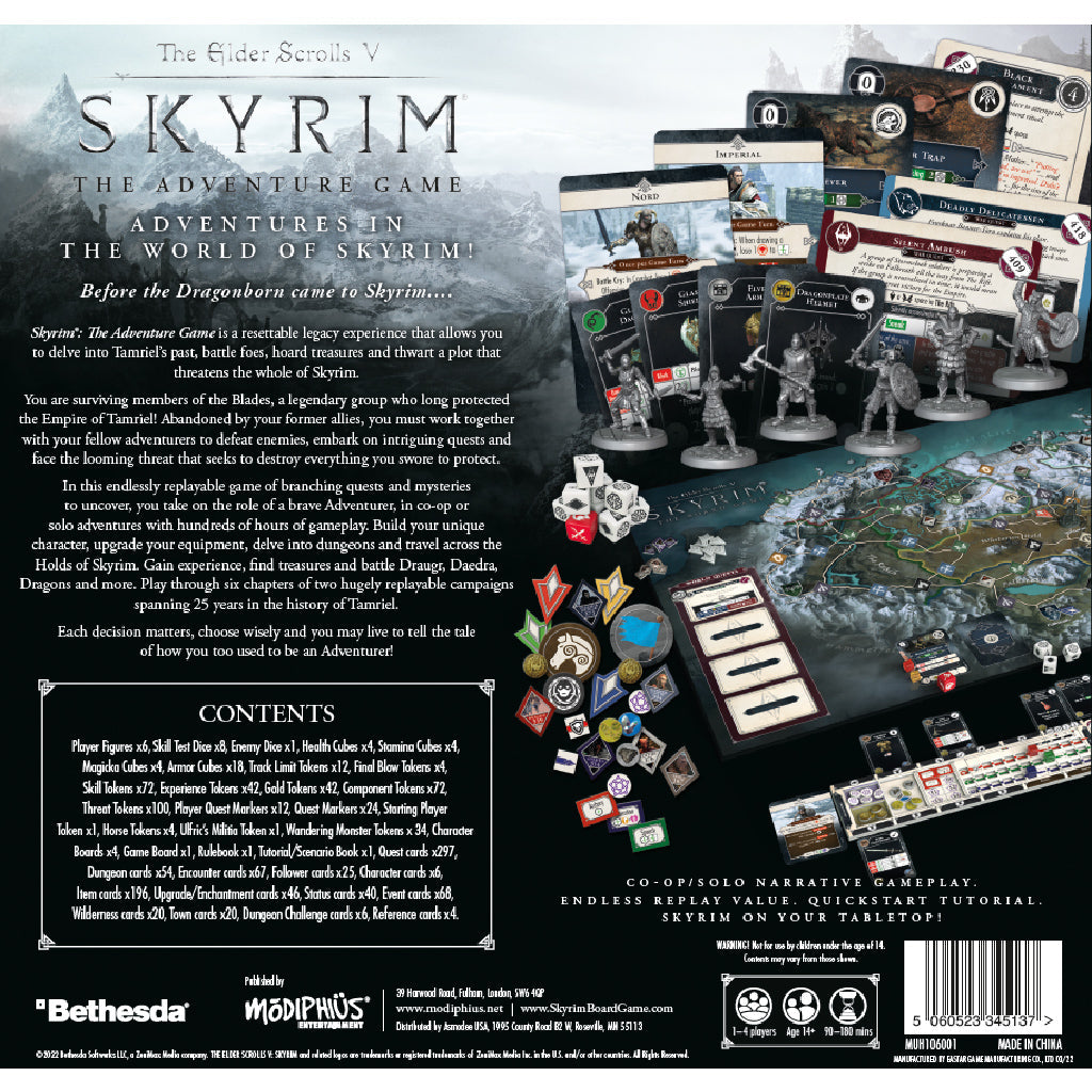 The Elder Scrolls: Skyrim - Adventure Board Game | Board Game Chiến Thuật Nhập Vai | Modiphius Entertainment