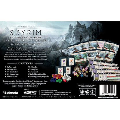 The Elder Scrolls: Skyrim - Adventure Board Game 5-8 Player expansion - Bản mở rộng 5-8 người chơi - Modiphius