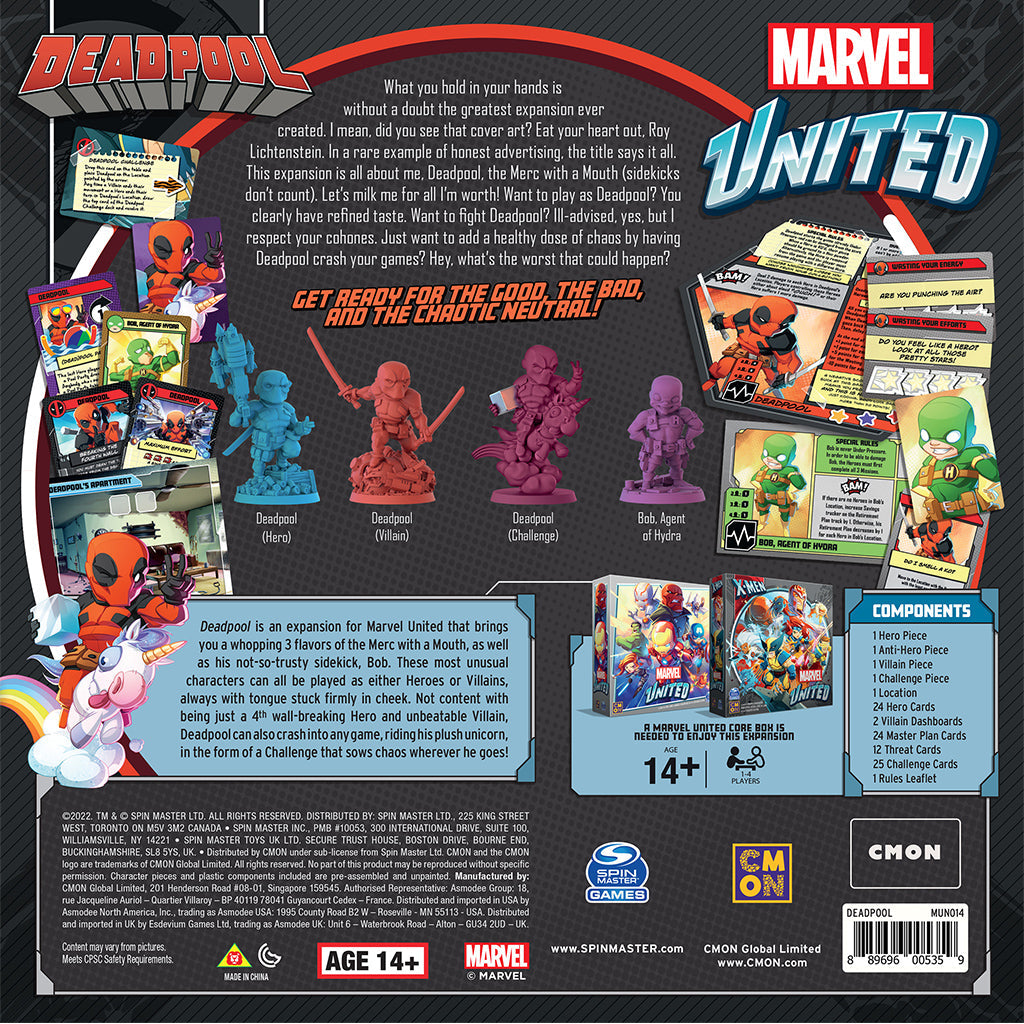 Marvel United: Deadpool Board Game Expansion - Bản Mở Rộng Board Game Chiến Thuật - CMON - Góc nhìn khác 3