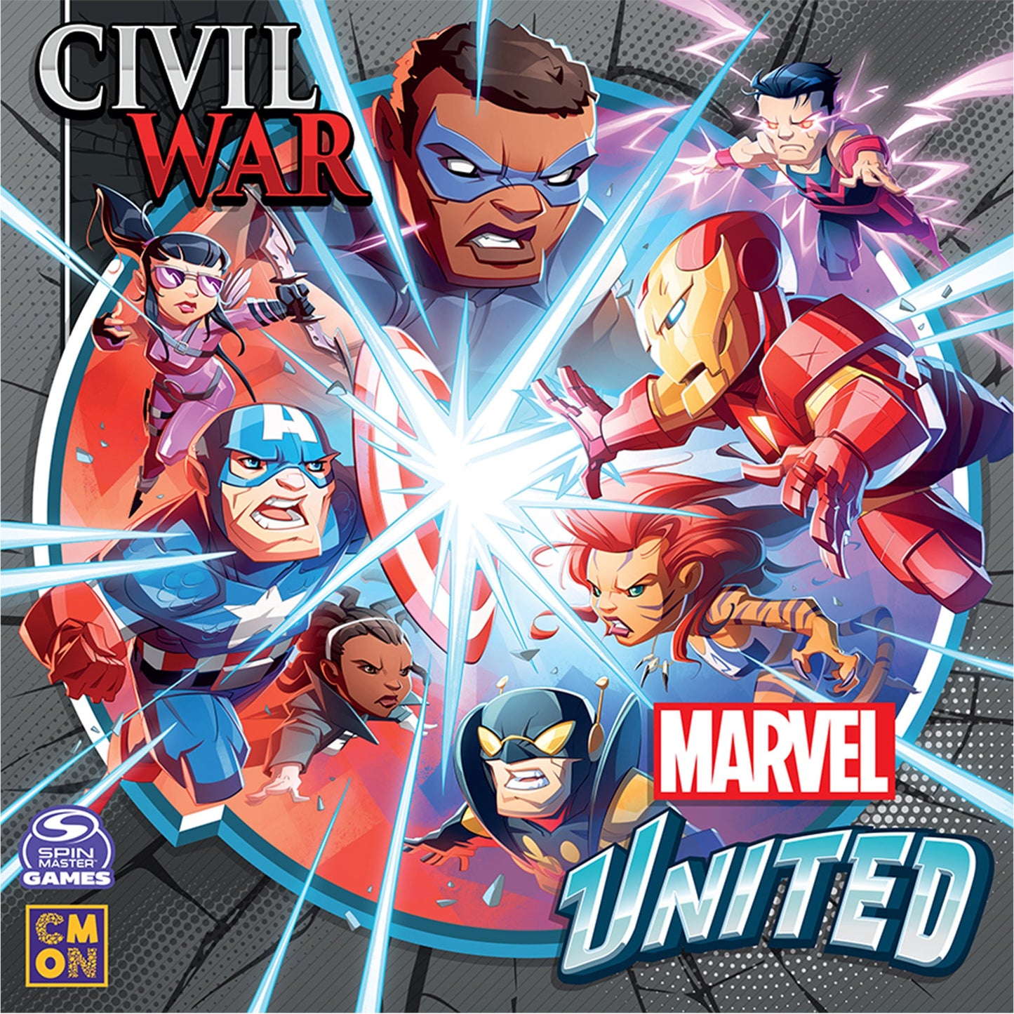 Marvel United: Civil War - Bản Mở Rộng Board Game Chiến Thuật - CMON