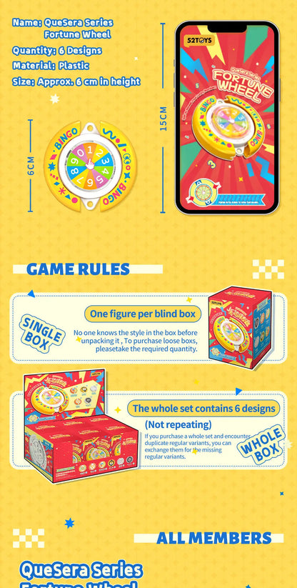 QUESERA - FORTUNE WHEEL - Mô hình Blind Box Hộp mù - 52TOYS