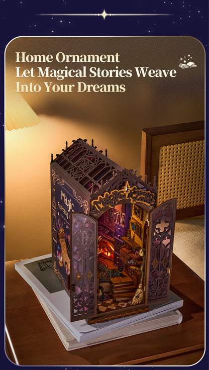 Rolife Magic Fantasy Corner DIY Book Nook Shelf Insert TGB14 - Mô hình Book Nook nhà gỗ DIY - Rolife
