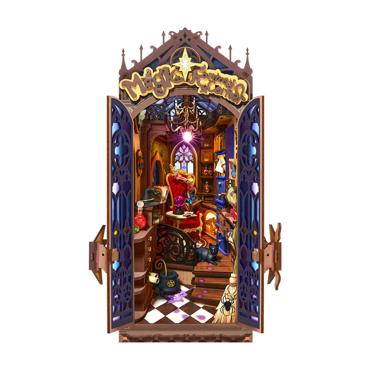 Rolife Magic Fantasy Corner DIY Book Nook Shelf Insert TGB14 - Mô hình Book Nook nhà gỗ DIY - Rolife