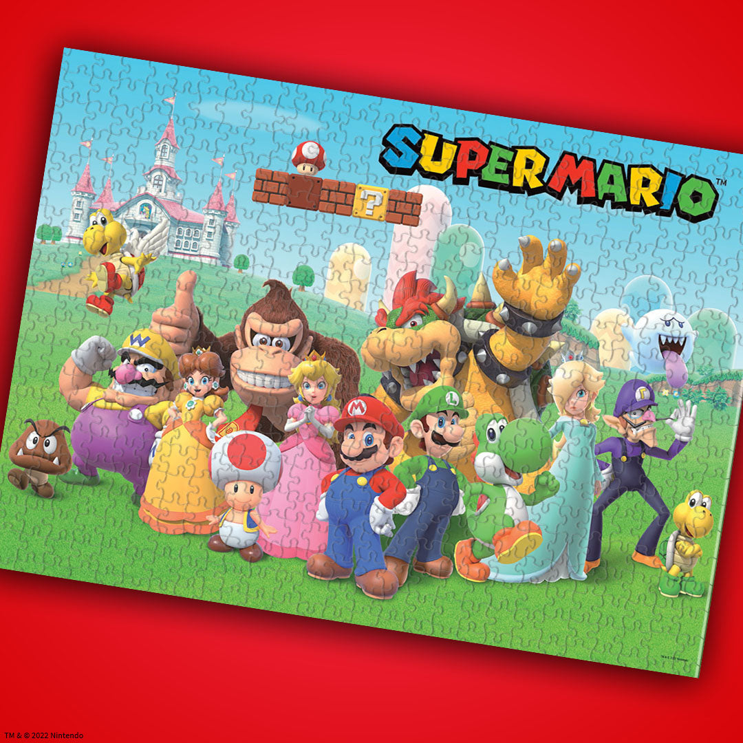Super Mario™ "Mushroom Kingdom" 1,000 Piece Puzzle - Trò chơi xếp hình 1000 mảnh - The Op Games