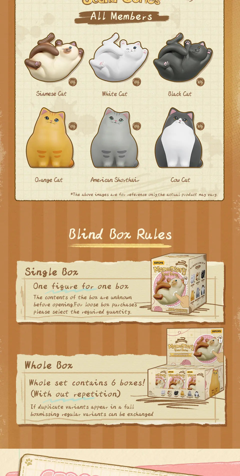 MEOWSTERY SOUND - Hộp mù Blind Box Art Toy Figure - 52TOYS