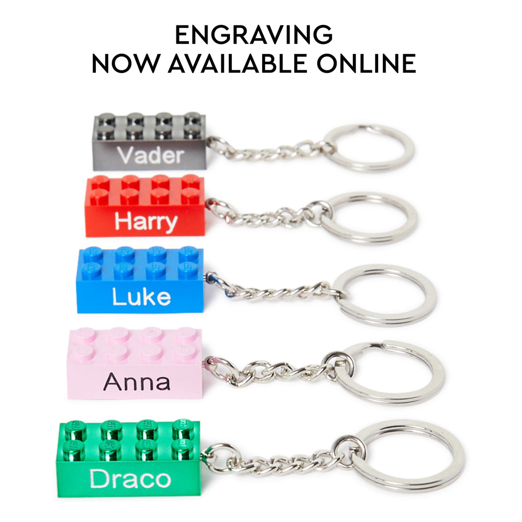LEGO® Keyring 2x4 Stud – Red - Móc khóa viên gạch LEGO 2x4 màu đỏ chính hãng - Góc nhìn khác 3