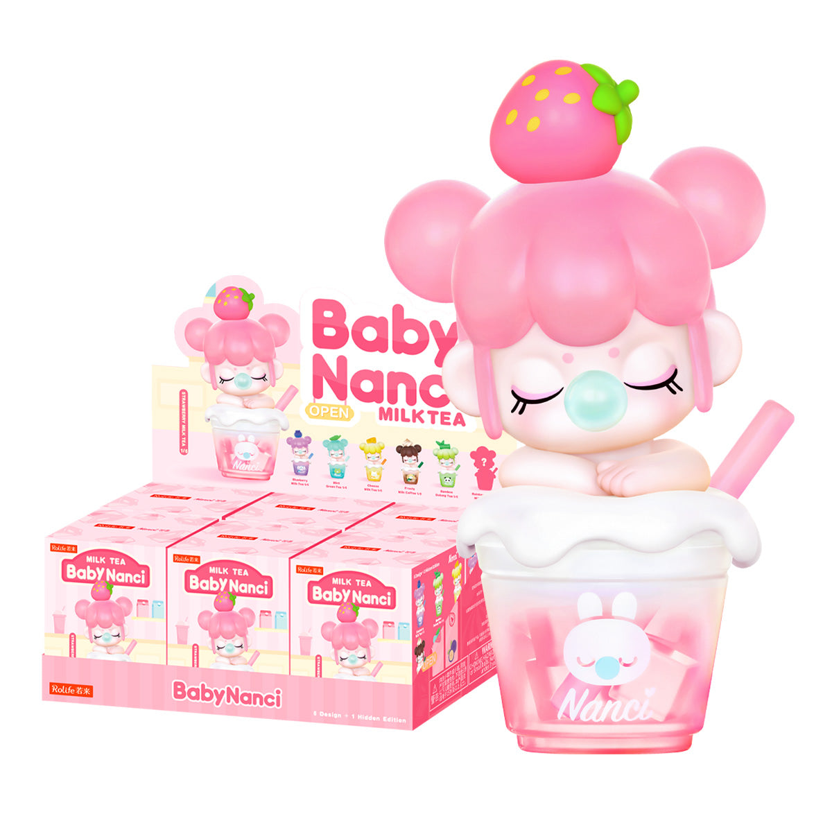 Rolife BabyNanci Surprise Figure Dolls - Milk Tea Series NDXX - Mô hình Blind Box trà sữa (Phát sáng) - Rolife