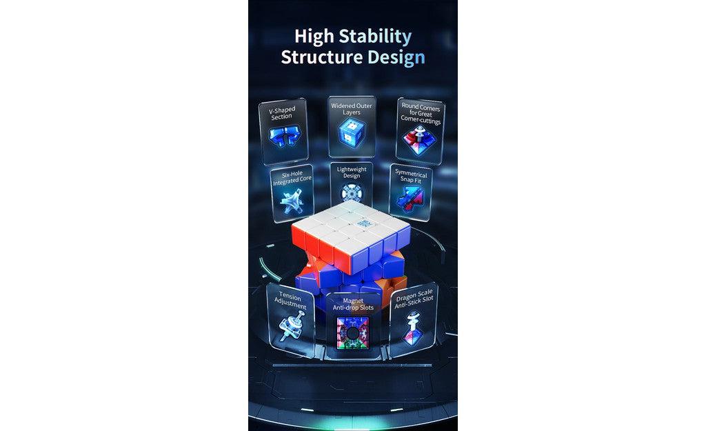 MoYu AoSu 4x4 V7 Double-Track (Magnetic, Ball-Core, UV Coated) - Rubik 4x4 Nam Châm Cao Cấp - MoYu AoSu V7 - Hình ảnh bổ sung 8