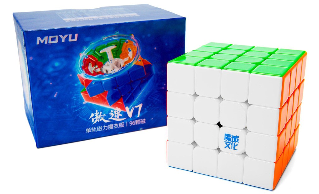 MoYu AoSu 4x4 V7 Single-Track (Magnetic, UV Coated) - Rubik 4x4 Nam Châm Cao Cấp - MoYu - Hình ảnh sản phẩm
