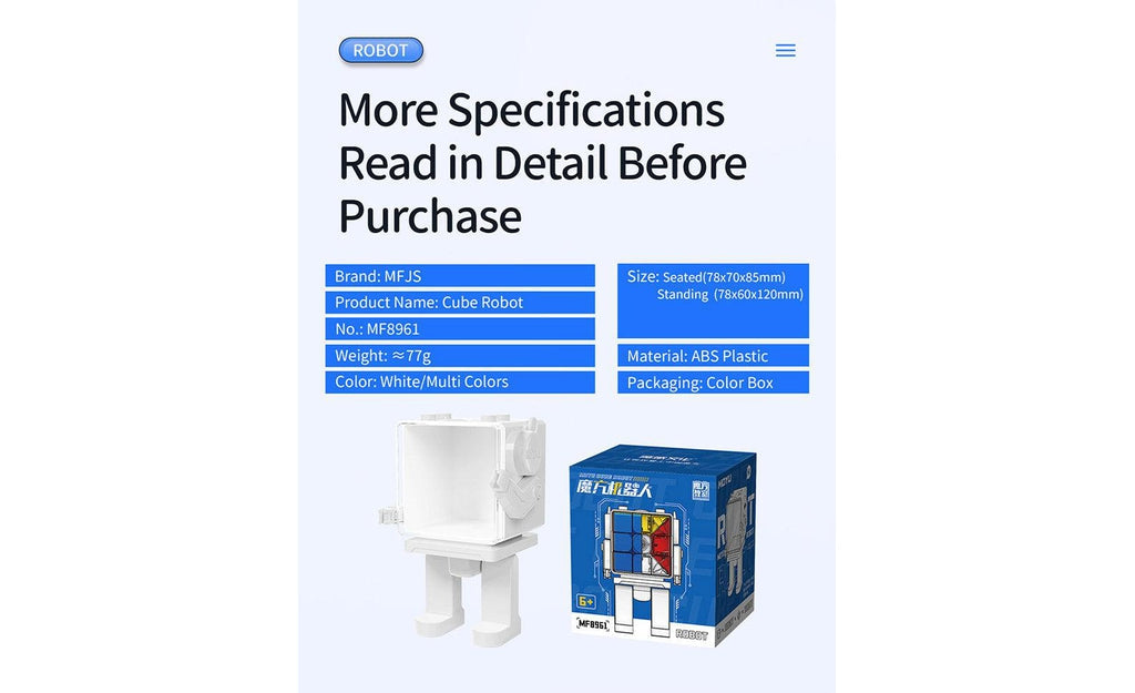 MoYu Robot Display Box - Hộp Trưng Bày Rubik Hình Robot - MoYu MoYu - ảnh 4 - Rubik Accessories