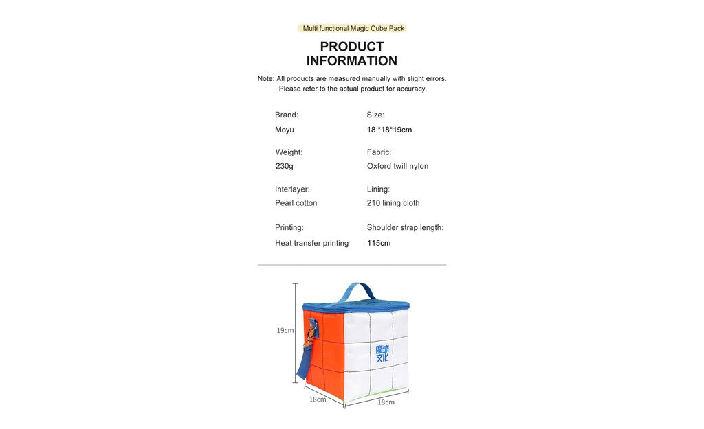 MoYu Shoulder Bag - Túi Đeo Chéo Đựng Rubik Cao Cấp MoYu MoYu - ảnh 2 - Bags & Backpacks