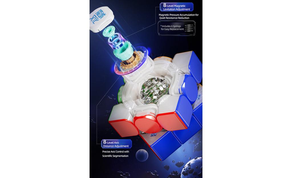 MoYu Super WeiLong Rs3m V2 Rubik 3x3 Nam Châm MagLev Ball-Core MoYu