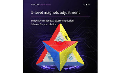 MoYu WeiLong Pyraminx (Magnetic, MagLev) - Rubik Tam Giác Nam Châm MagLev Cao Cấp MoYu MoYu - ảnh 2 - Pyraminx