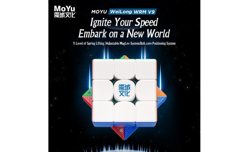 MoYu WeiLong WR M 3x3 V9 (Magnetic, MagLev, Ball-Core, UV Coated)
