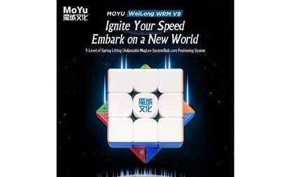 MoYu WeiLong WR M 3x3 V9 (Magnetic, MagLev, Ball-Core, UV Coated)