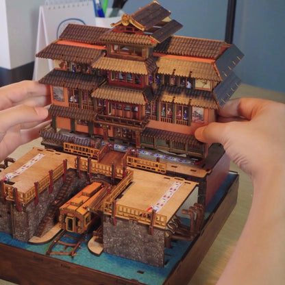 Nhà tắm nước nóng Ginzan Onsen - Nhật Bản