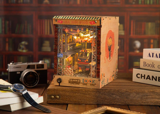 Phố Đường Tàu/ Train Street Hanoi - Việt Nam | Book Nook Mô Hình Gỗ