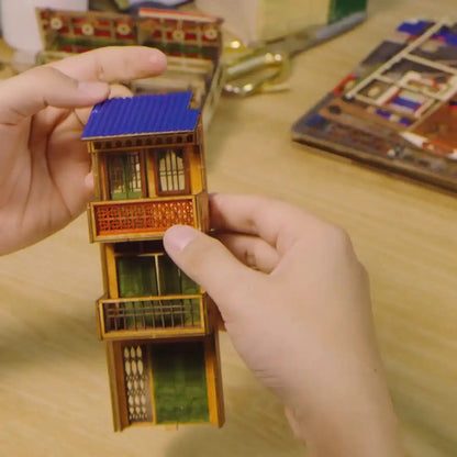 Phố Đường Tàu/ Train Street Hanoi - Việt Nam | Book Nook Mô Hình Gỗ