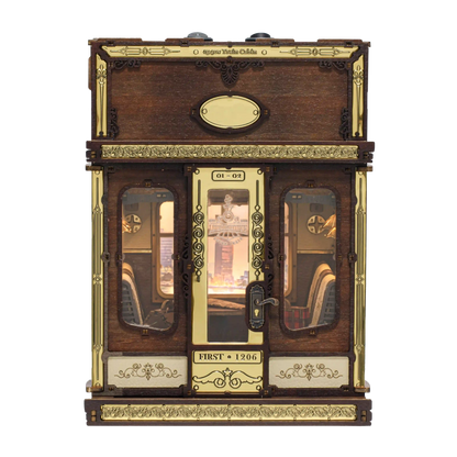 Mô hình Book Nook 1940s Train Cabin - Khoang Tàu Châu Âu Cổ Điển - Hình ảnh sản phẩm
