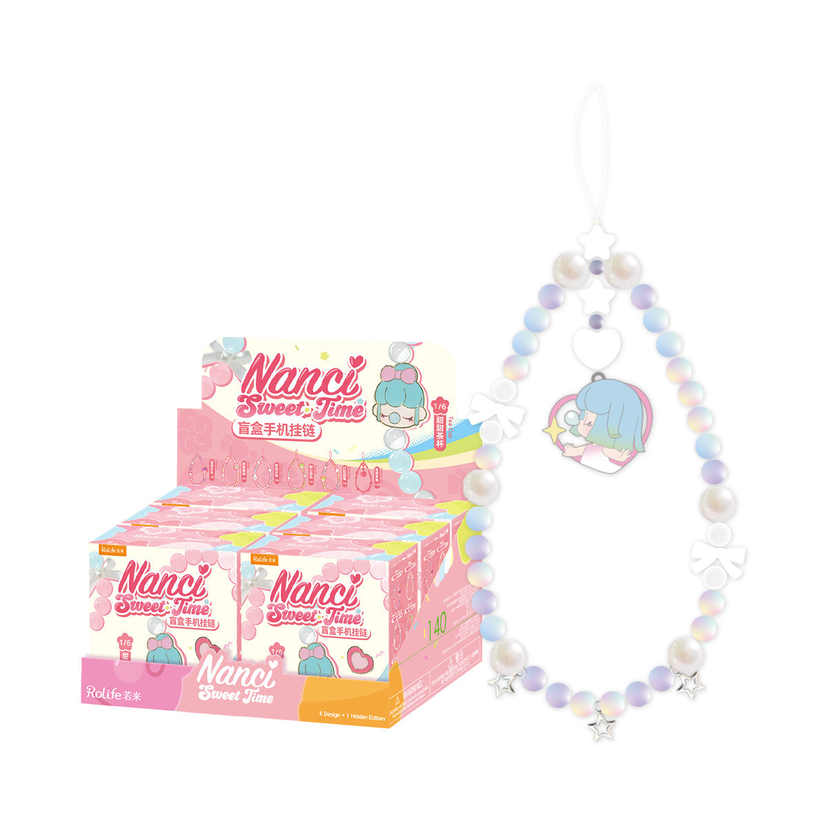 Nanci Sweet Time Beaded Phone Charm - Dây đeo điện thoại hạt cườm Blind Box - Rolife
