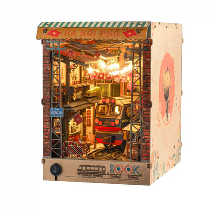 Phố Đường Tàu/ Train Street Hanoi - Việt Nam | Book Nook Mô Hình Gỗ