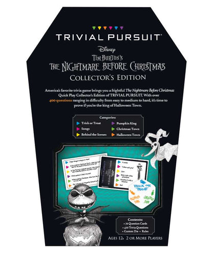 TRIVIAL PURSUIT®: Disney Tim Burton's The Nightmare Before Christmas Collector's Edition - Board Game Đố Vui - The Op Games