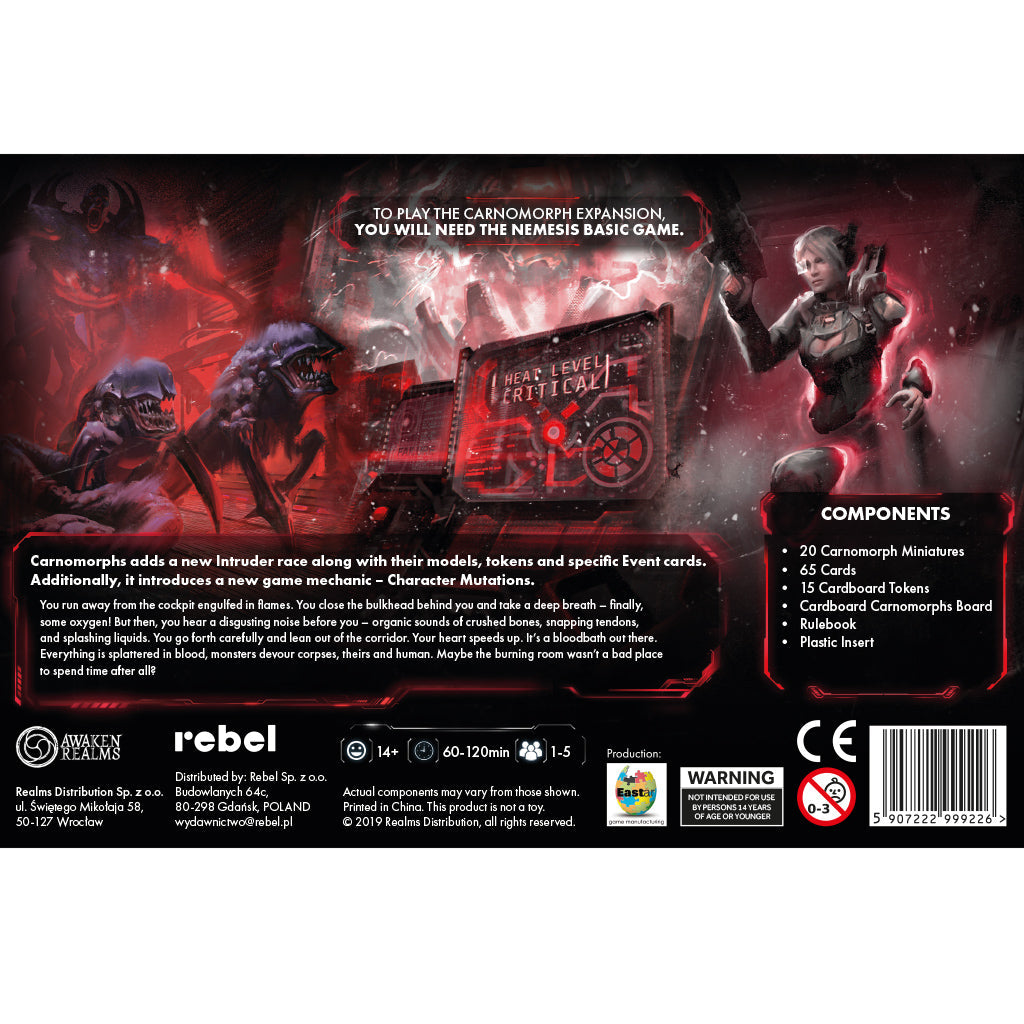 Nemesis: Carnomorph Expansion - Bản Mở Rộng Board Game Kinh Dị - Rebel