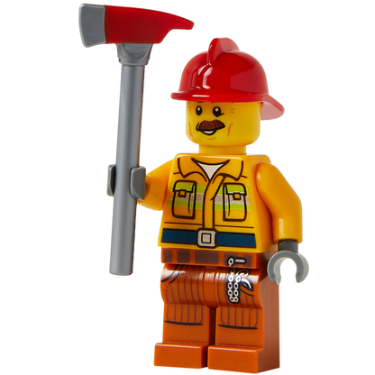 Minifigure The Lumberjack - Nhân vật Thợ đốn củi LEGO chính hãng - Hình ảnh sản phẩm