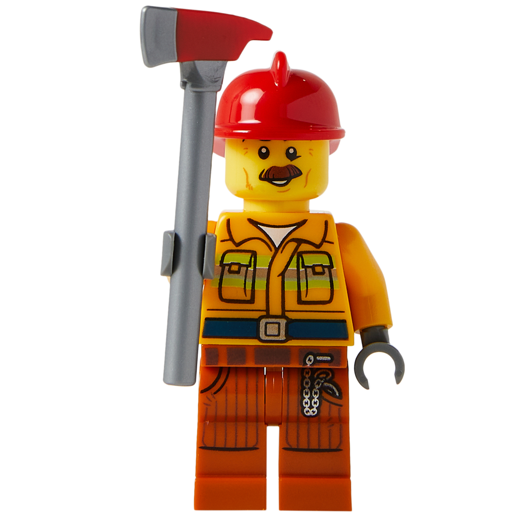 Minifigure The Lumberjack - Nhân vật Thợ đốn củi LEGO chính hãng - Hình ảnh chi tiết 2