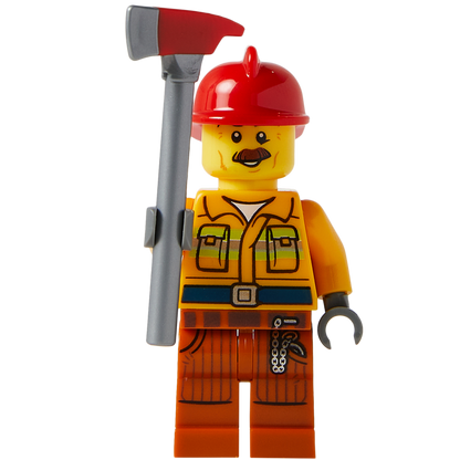 Minifigure The Lumberjack - Nhân vật Thợ đốn củi LEGO chính hãng - Hình ảnh chi tiết 2