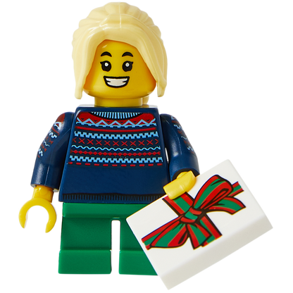 Minifigure The Caroler - Nhân vật Người hát thánh ca LEGO chính hãng - Hình ảnh chi tiết 2