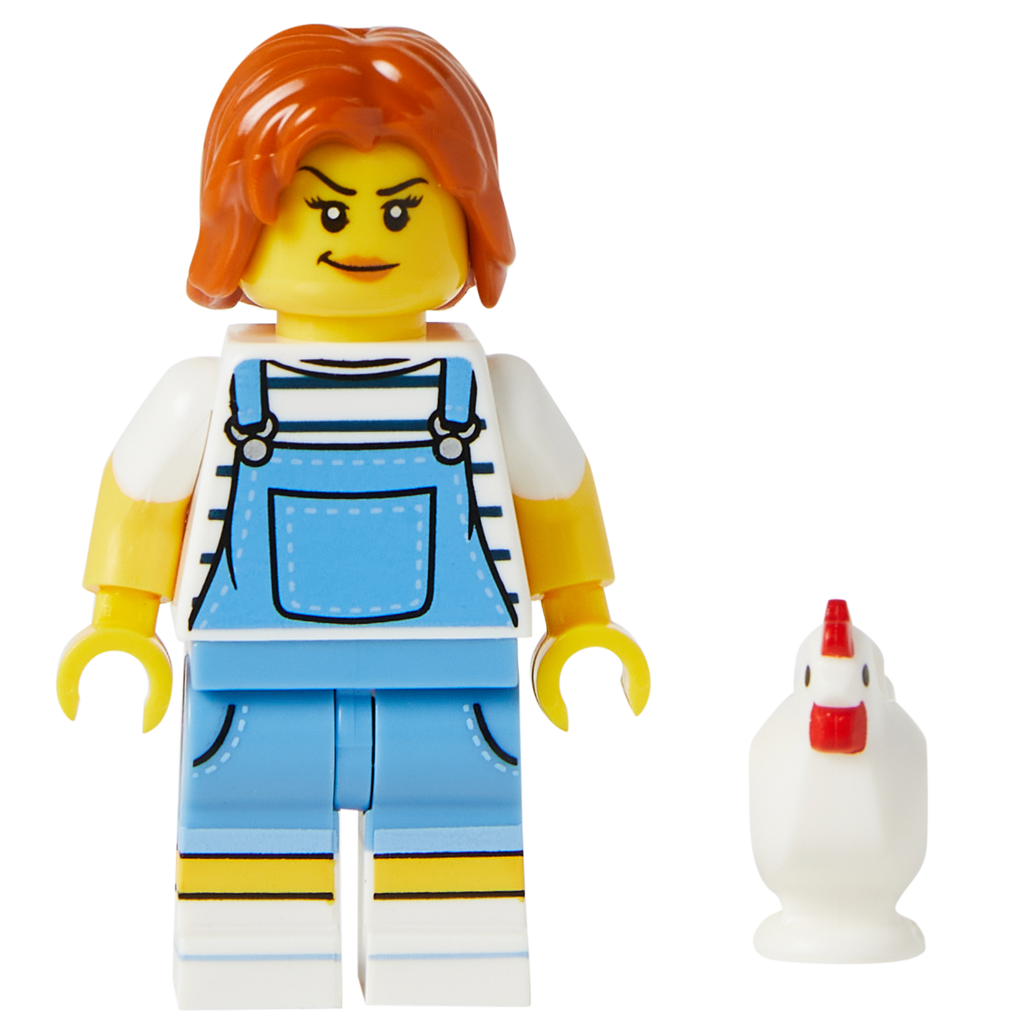 Minifigure The Chicken Girl - Nhân Vật LEGO Cô Gái Gà Chính Hãng - Hình ảnh chi tiết 2