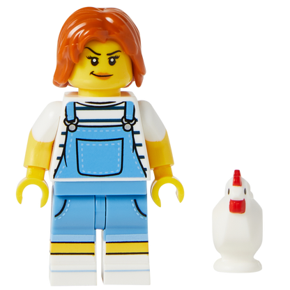 Minifigure The Chicken Girl - Nhân Vật LEGO Cô Gái Gà Chính Hãng - Hình ảnh chi tiết 2