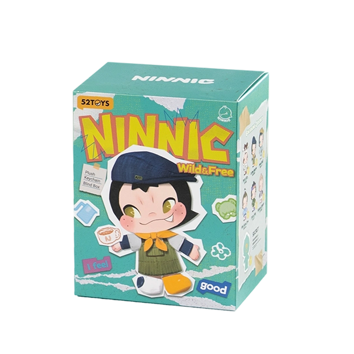 NINNIC – WILD & FREE PLUSH KEYCHAIN BLIND BOX - Móc Khóa Bông Blind Box - 52TOYS