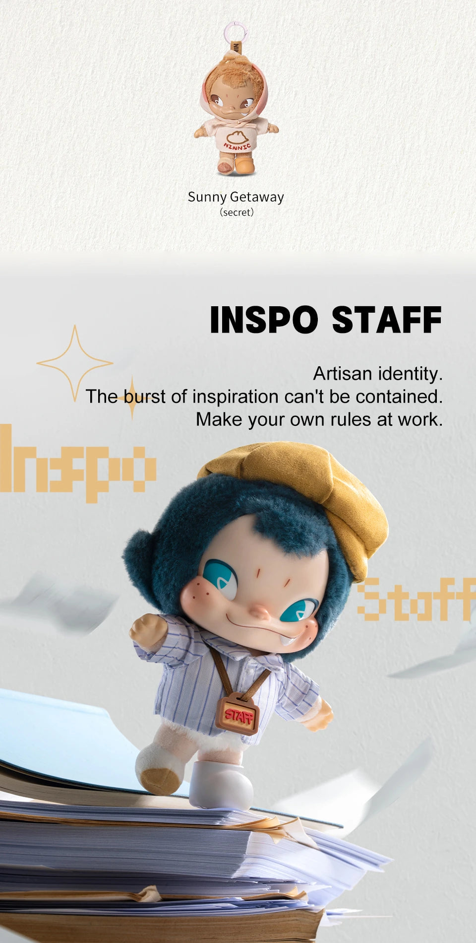 NINNIC – WILD & FREE PLUSH KEYCHAIN BLIND BOX - Móc Khóa Bông Blind Box - 52TOYS