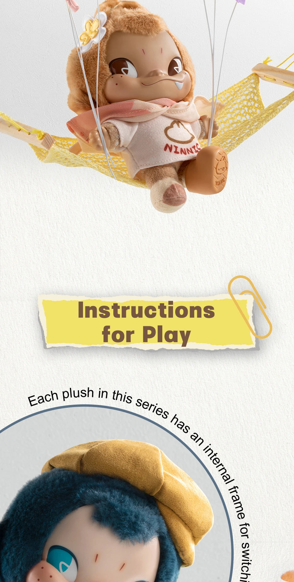 NINNIC – WILD & FREE PLUSH KEYCHAIN BLIND BOX - Móc Khóa Bông Blind Box - 52TOYS