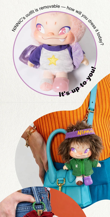 NINNIC – WILD & FREE PLUSH KEYCHAIN BLIND BOX - Móc Khóa Bông Blind Box - 52TOYS