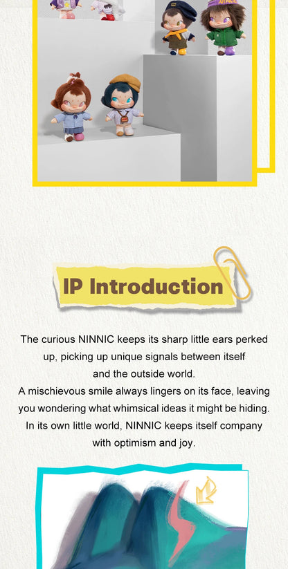 NINNIC – WILD & FREE PLUSH KEYCHAIN BLIND BOX - Móc Khóa Bông Blind Box - 52TOYS